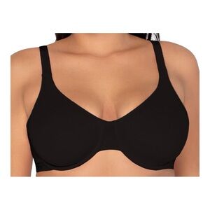 Fruit of the Loom Unlined Underwire Bra | 38D | Black | NWT
